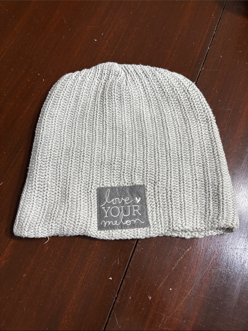 Love Your Melon Beanie - Light Gray Knit